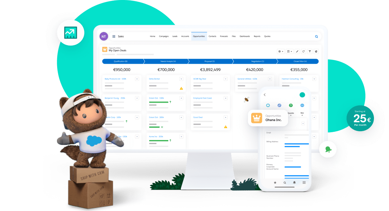 crm puissant gestion commerciale