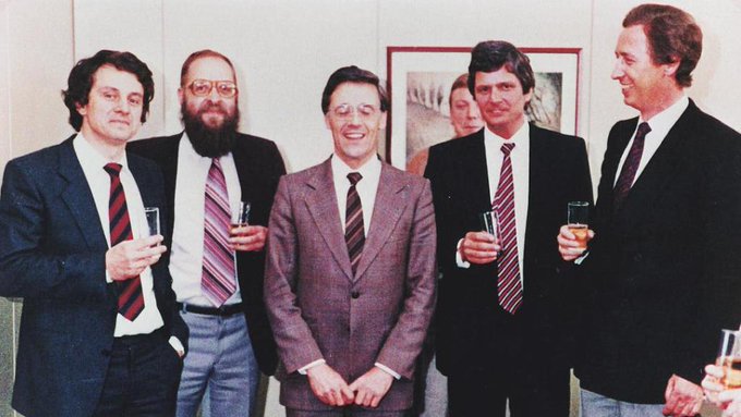 5 fondateurs du logiciel SAP, Photo du 1er avril 1972