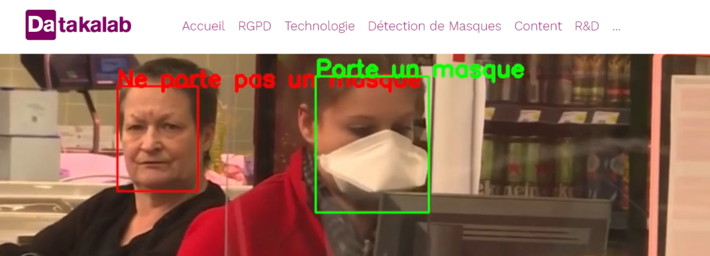 intelligence artificielle pour comptabiliser les usagers masqués